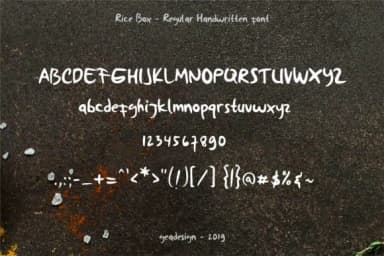 Rice Box Font by geadesign — Script Handwritten Font — thumbnail 2