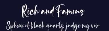 Rich and Famous by NJ Studio — Script Handwritten Font — thumbnail 2