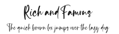 Rich and Famous by NJ Studio — Script Handwritten Font — thumbnail 1