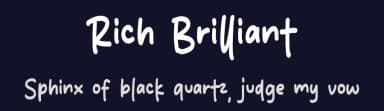 Rich Brilliant by MJType — Script Handwritten Font — thumbnail 2