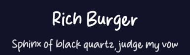 Rich Burger by MJType — Script Handwritten Font — thumbnail 2