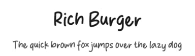 Rich Burger by MJType — Script Handwritten Font — thumbnail 1