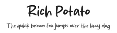 Rich Potato by MJType — Script Handwritten Font — thumbnail 1