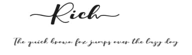 Rich by AnyTypeCo — Script Handwritten Font — thumbnail 1