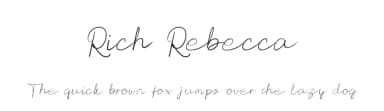 Rich Rebecca by UI Creative — Script Handwritten Font — thumbnail 1