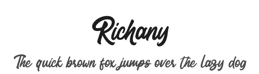 Richany by MikroType Std — Script Handwritten Font — preview 1