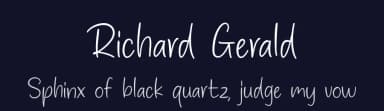 Richard Gerald by MJType — Script Handwritten Font — thumbnail 2