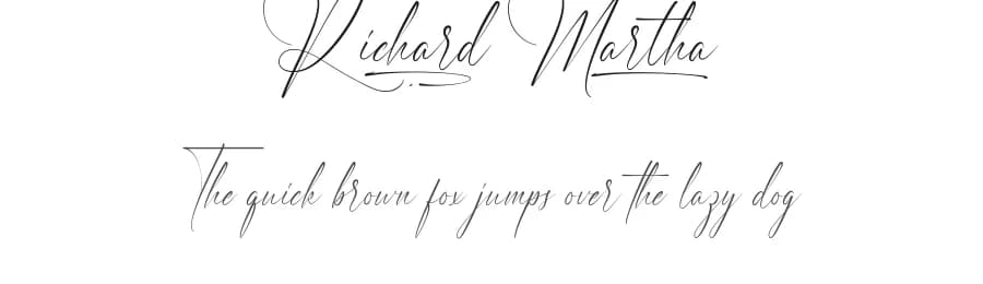 Richard Martha by Noah Type — Script Handwritten Font