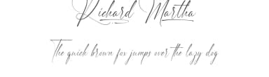 Richard Martha by Noah Type — Script Handwritten Font — thumbnail 1