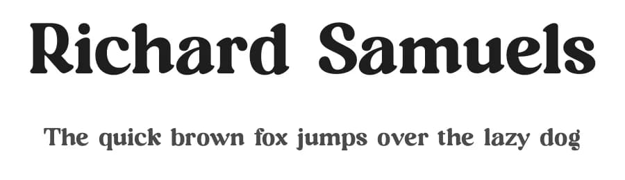 Richard Samuels by Storytype Studio — Serif Font