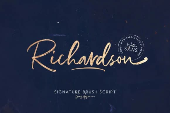 Richardson Font by saridezra — Script Handwritten Font