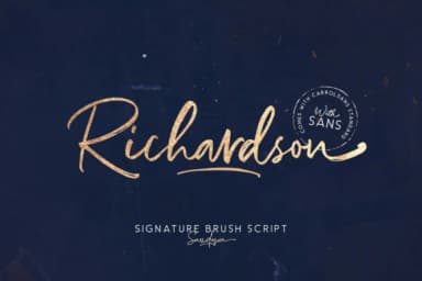 Richardson Font by saridezra — Script Handwritten Font — thumbnail 1