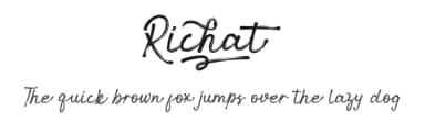 Richat by GFR Creative — Script Handwritten Font — thumbnail 1