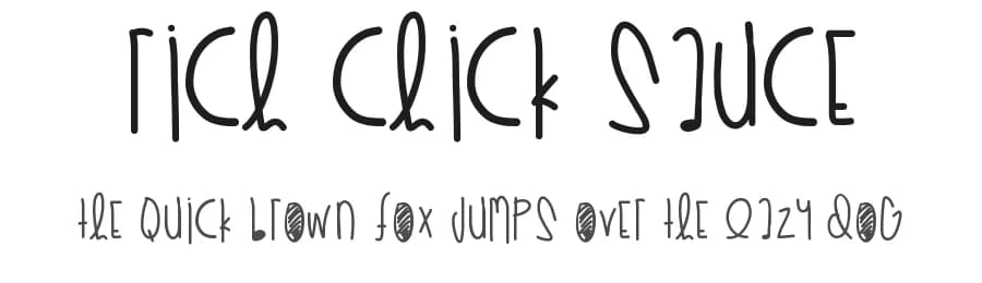 Rich Chick Sauce by Des Gomez — Script Handwritten Font