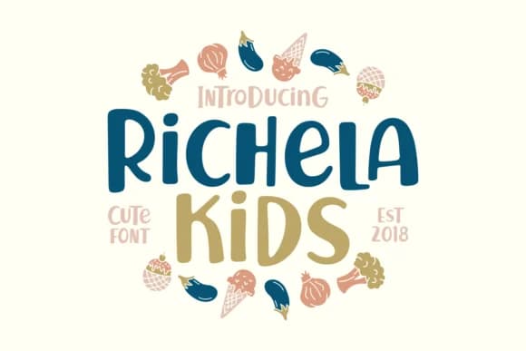 Richela Kids Font by Keithzo (7NTypes) — Script Handwritten Font