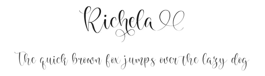 Richela by Balpirick Studio — Script Handwritten Font