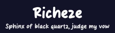 Richeze by MJType — Script Handwritten Font — thumbnail 2