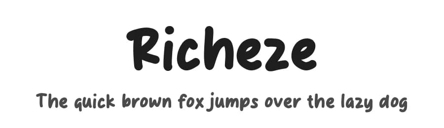 Richeze by MJType — Script Handwritten Font