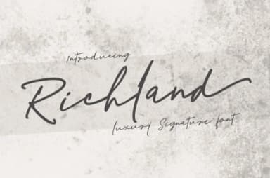 Richland Font by Mrletters — Script Handwritten Font — thumbnail 1