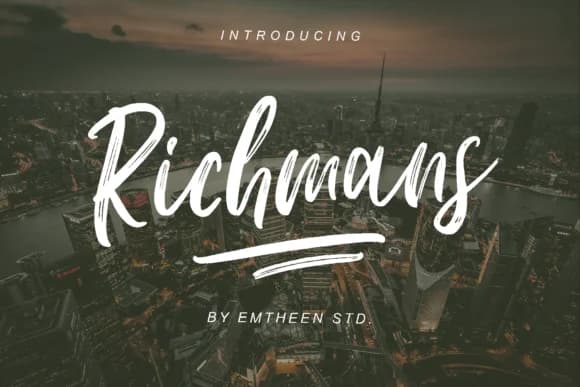 Richmans Font by Emtheen Std. — Script Handwritten Font