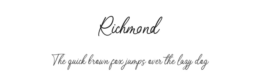 Richmond by alphArtype — Script Handwritten Font