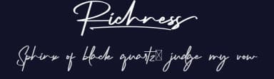 Richness by Calligraphy Fonts — Script Handwritten Font — thumbnail 2