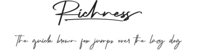 Richness by Calligraphy Fonts — Script Handwritten Font — thumbnail 1