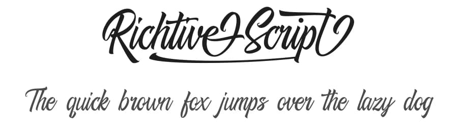 Richtive Script by Måns Grebäck — Script Handwritten Font
