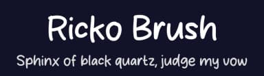 Ricko Brush by Origin Type — Script Handwritten Font — thumbnail 2