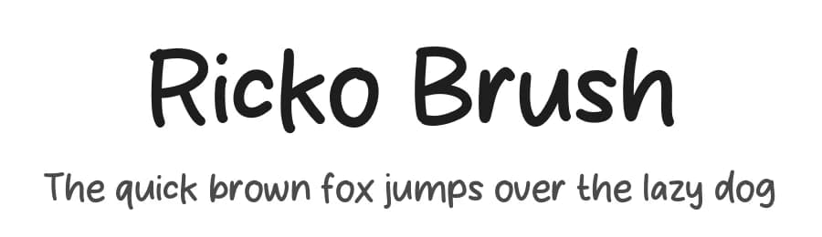 Ricko Brush by Origin Type — Script Handwritten Font