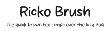Ricko Brush by Origin Type — Script Handwritten Font — thumbnail 1