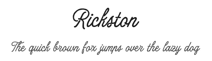 Rickston by Letterhend Studio — Script Handwritten Font
