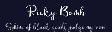 Ricky Bomb by nomlimofont — Script Handwritten Font — thumbnail 2