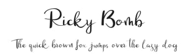 Ricky Bomb by nomlimofont — Script Handwritten Font — thumbnail 1