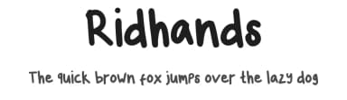 Ridhands by Ridwan Soleh Saputra — Script Handwritten Font — thumbnail 1