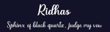 Ridhas by Dicky Darmawan — Script Handwritten Font — thumbnail 2
