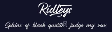 Ridleys by Calligraphy Fonts — Script Handwritten Font — thumbnail 2
