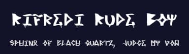 Rifredi Rude Boy by Ninjaz Numa Crew — Script Handwritten Font — thumbnail 2