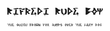 Rifredi Rude Boy by Ninjaz Numa Crew — Script Handwritten Font — thumbnail 1