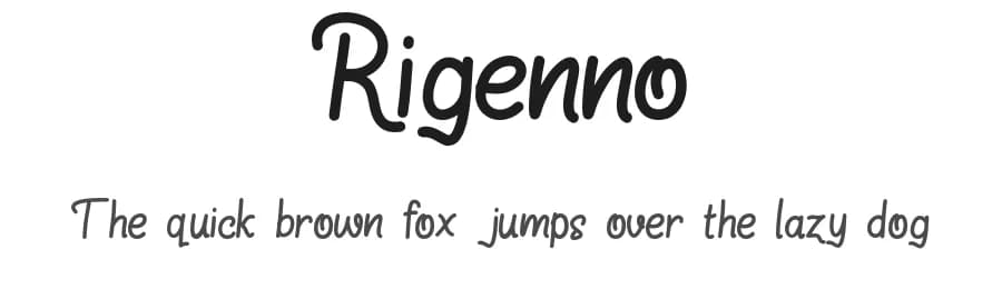 Rigenno by Rom Littera — Script Handwritten Font