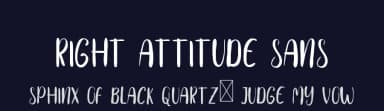 Right Attitude Sans by Edric Studio — Script Handwritten Font — thumbnail 2