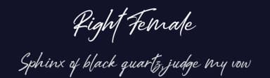 Right Female by Haksen Studio — Script Handwritten Font — thumbnail 2