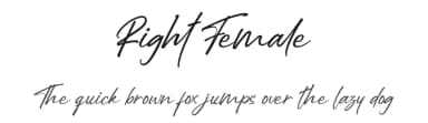 Right Female by Haksen Studio — Script Handwritten Font — thumbnail 1