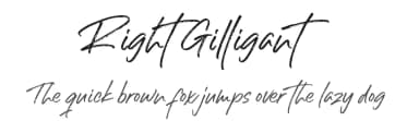 Right Gilligant by Azetype Studio — Script Handwritten Font — thumbnail 1