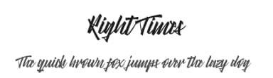 Right Times by Azetype Studio — Script Handwritten Font — thumbnail 1