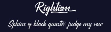 Rightism by Calligraphy Fonts — Script Handwritten Font — thumbnail 2