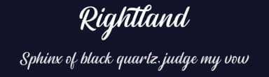 Rightland by MJB Letters — Script Handwritten Font — thumbnail 2