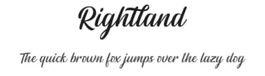 Rightland by MJB Letters — Script Handwritten Font — thumbnail 1