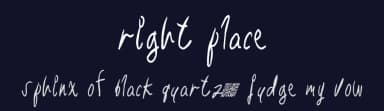 Right Place by Xerographer Fonts — Script Handwritten Font — thumbnail 2