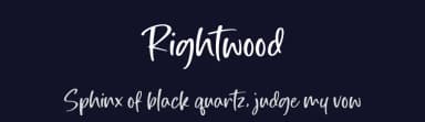 Rightwood by Timur Type — Script Handwritten Font — thumbnail 2